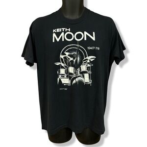 Vintage 1991 Keith Moon Memorial Band T-Shirt